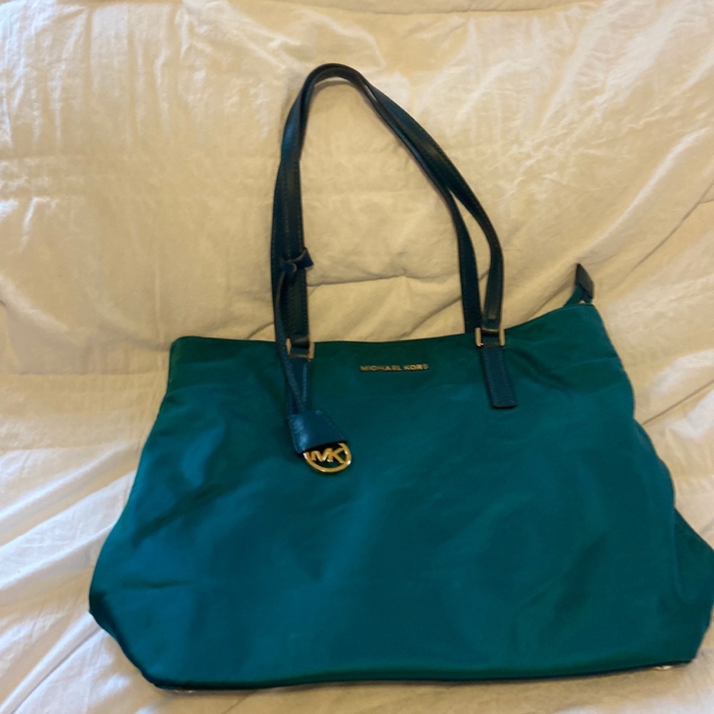 Michael Kors Nylon Tote Bag Teal